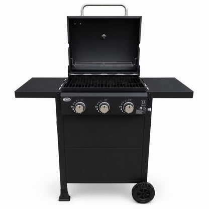 Gasgrill DE-G300-CABRIO 3 Brændere 8,1 kW Sort