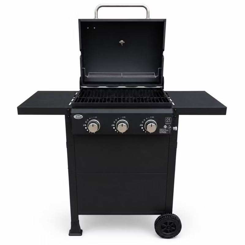 Gasgrill DE-G300-CABRIO 3 Brændere 8,1 kW Sort