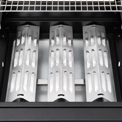 Gasgrill DE-G31 3+1 Brændere Støbejernsrist Rustfrit Stål