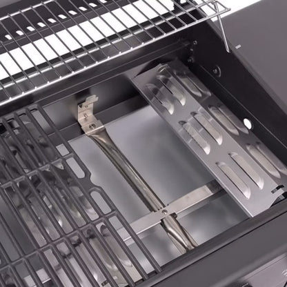 Gasgrill DE-G31 3+1 Brændere Sort Støbejernsrist