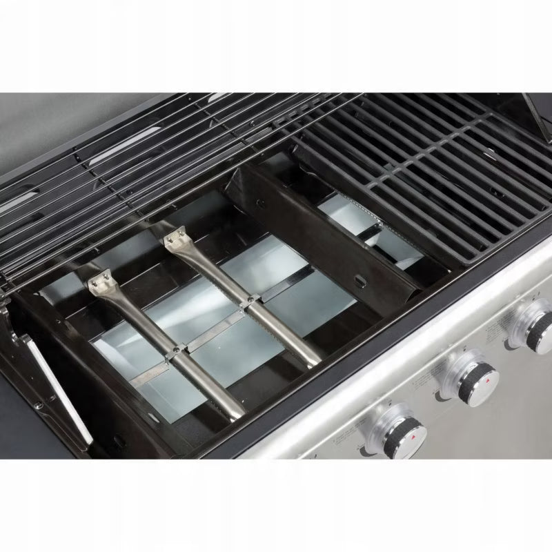 Gasgrill DELUXE 6+1 Brændere Sølv