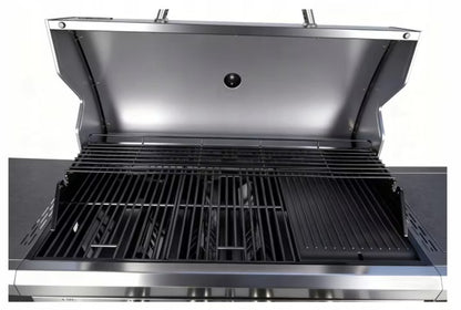 Gasgrill DETROIT 6+1 med Støbejernsrist Sort