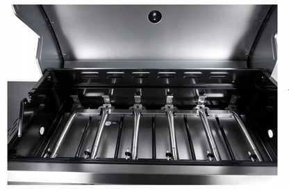 Gasgrill DETROIT 6+1 med Støbejernsrist Sort