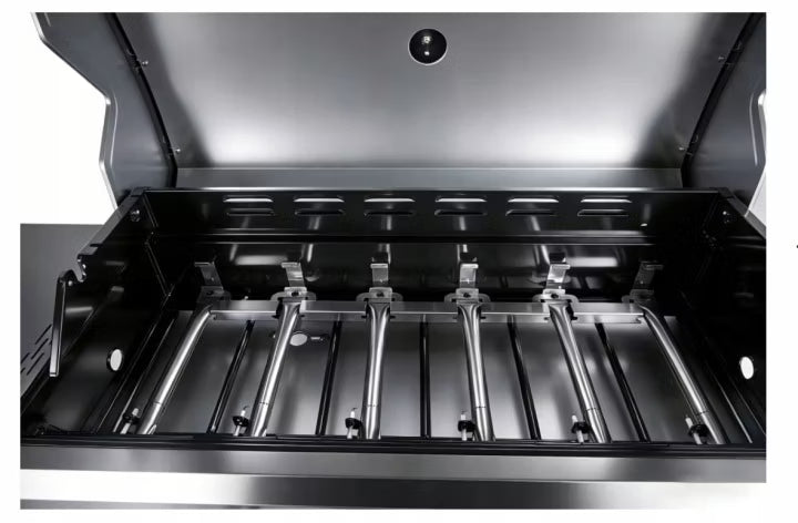 Gasgrill DETROIT 6+1 med Støbejernsrist Sort