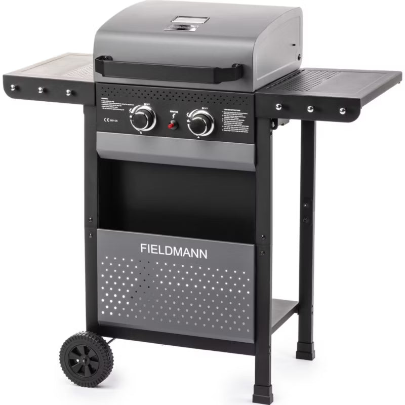 Gasgrill FZG 3000 102x55 cm Sort med 2 Brændere