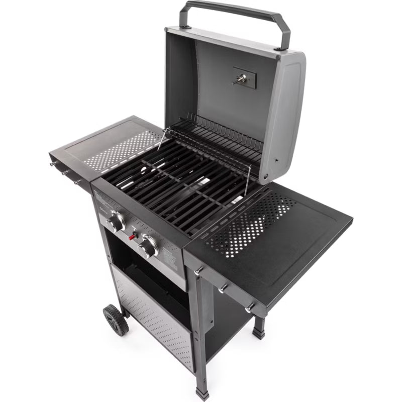 Gasgrill FZG 3000 102x55 cm Sort med 2 Brændere
