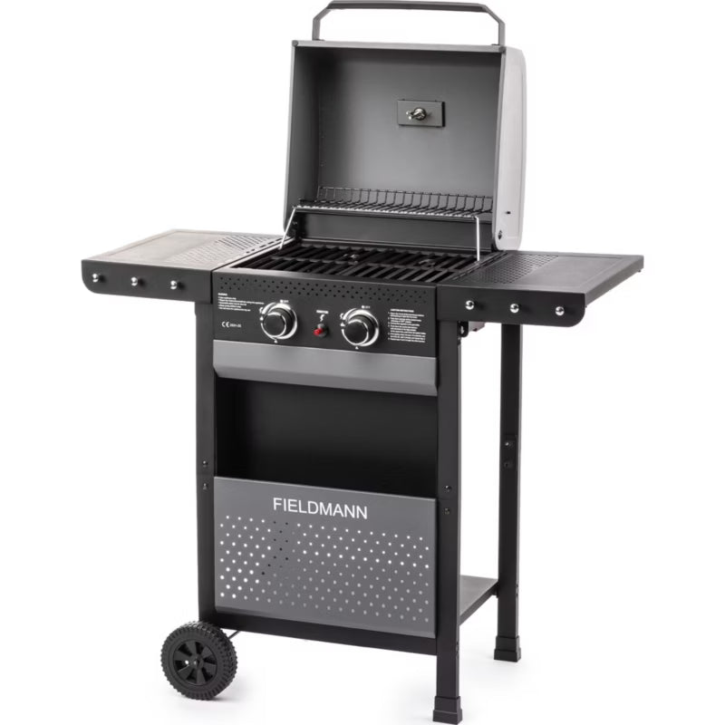 Gasgrill FZG 3000 102x55 cm Sort med 2 Brændere