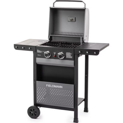 Gasgrill FZG 3000 102x55 cm Sort med 2 Brændere