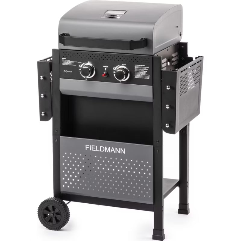 Gasgrill FZG 3000 102x55 cm Sort med 2 Brændere