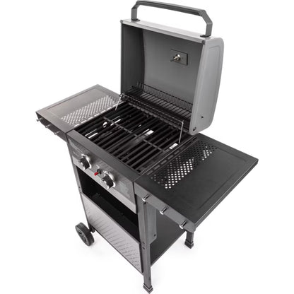Gasgrill FZG 3000 102x55 cm Sort med 2 Brændere