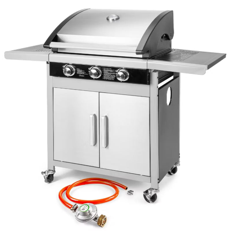 Gasgrill FZG 3005 3 Brændere Rustfrit Stål