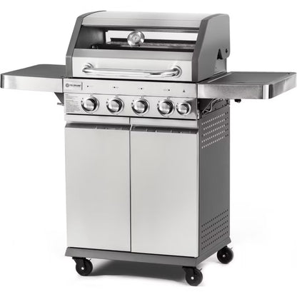 Gasgrill FZG 3008 4+1 Brændere 122x57x112 cm Rustfrit Stål Sølv