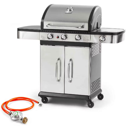 Gasgrill FZG 3011 3+1 122x57x112 cm Rustfrit Stål