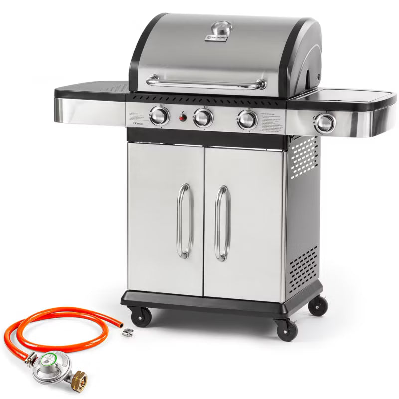 Gasgrill FZG 3011 3+1 122x57x112 cm Rustfrit Stål