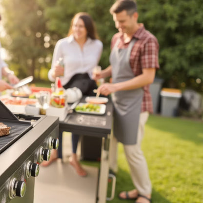 Gasgrill GG401 4+1 Brændere Rustfrit Stål