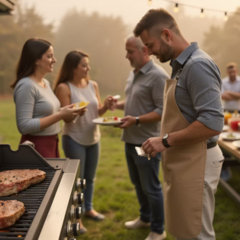 Gasgrill GG401 4+1 Brændere Rustfrit Stål