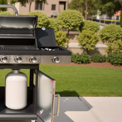 Gasgrill GG401 4+1 Brændere Rustfrit Stål