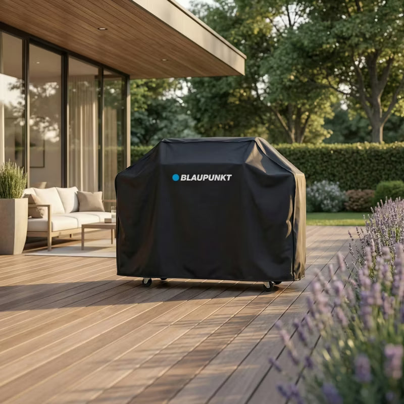 Gasgrill GG501P 3-i-1 med Pizzaovn og Støbejernsrist Sølv