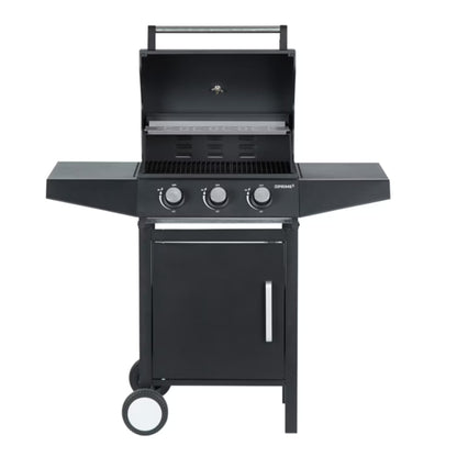 Gasgrill GGG31 3 Brændere Sort