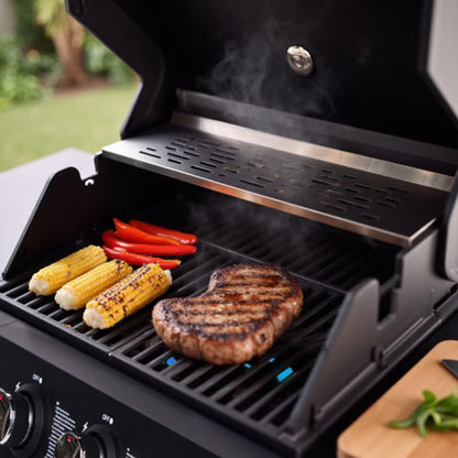 Gasgrill GGG31 3 Brændere Sort