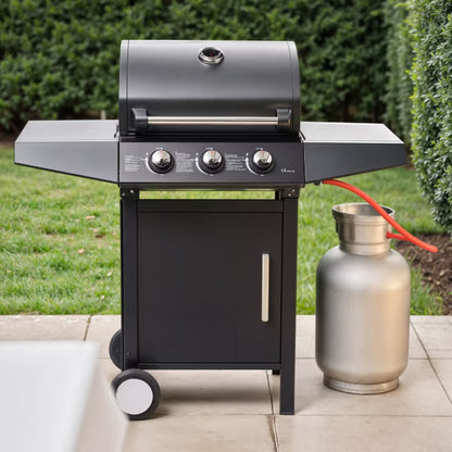 Gasgrill GGG31 3 Brændere Sort