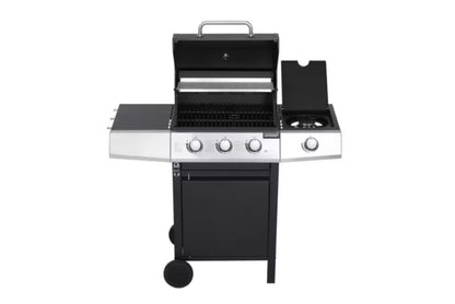 Gasgrill GGG32 3 Brændere med Sideblus og Støbejernsrist