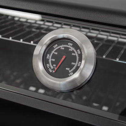 Gasgrill HEATWAVE 3+1 113,4x49,2 cm Sort med LED