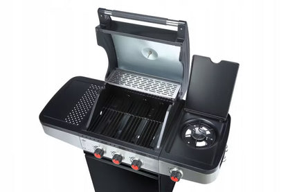 Gasgrill Houston 3+1 110x56,5 cm Sort 11,5 kW