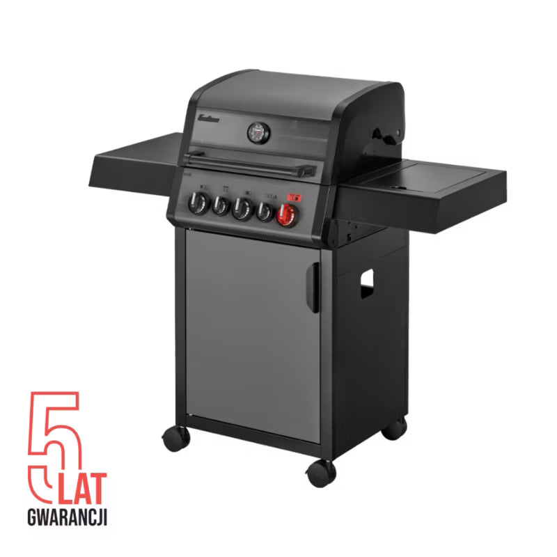 Gasgrill Hyde 3 SIKR Turbo 126x56 cm Sølv