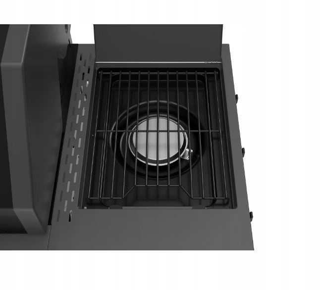 Gasgrill KEY WEST 3+1 122x58 cm Sort
