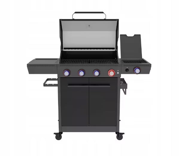 Gasgrill KEY WEST 4+1 70x42 cm Sort
