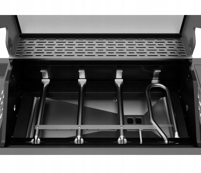 Gasgrill KEY WEST 4+1 70x42 cm Sort