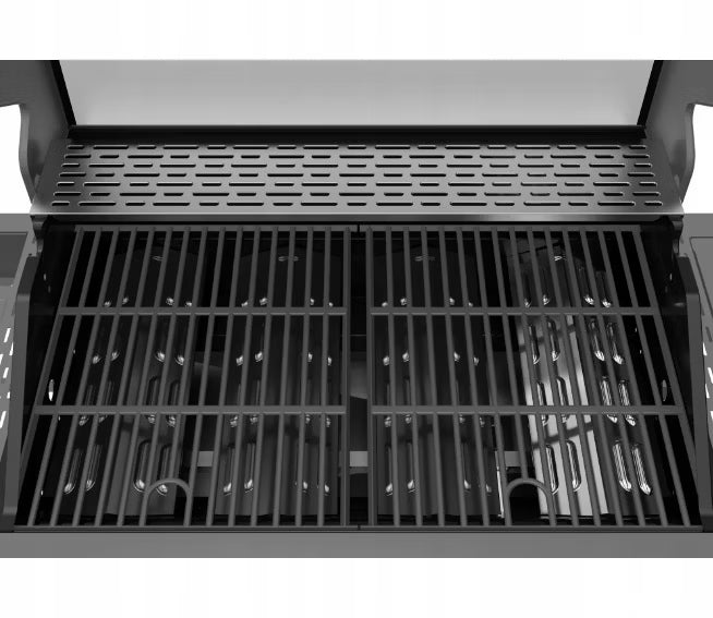 Gasgrill KEY WEST 4+1 70x42 cm Sort