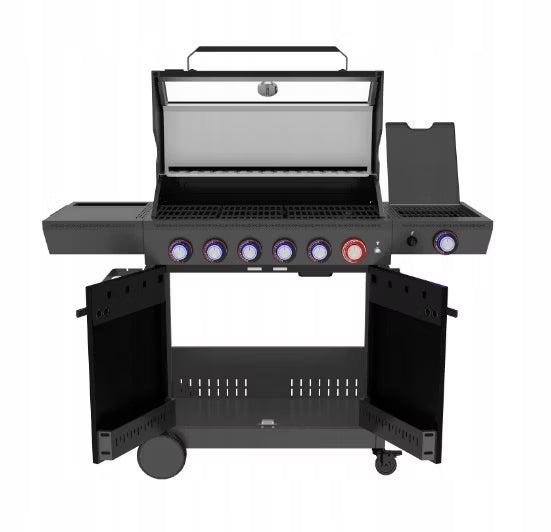 Gasgrill KEY WEST 6+1 150,5x116,5 cm Sort 22 kW
