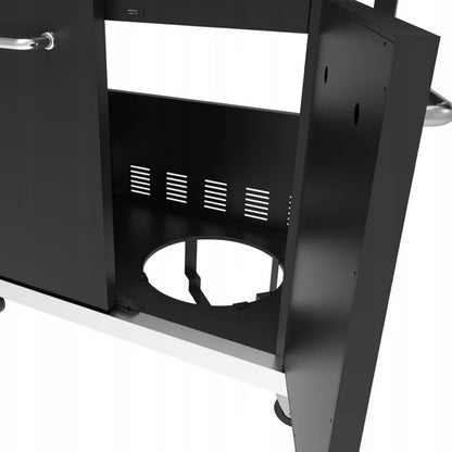 Gasgrill Kingston 4+1 139x119 cm Sort med LED