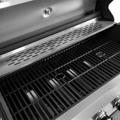 Gasgrill KJ002 6+1 Brændere Sort Stål