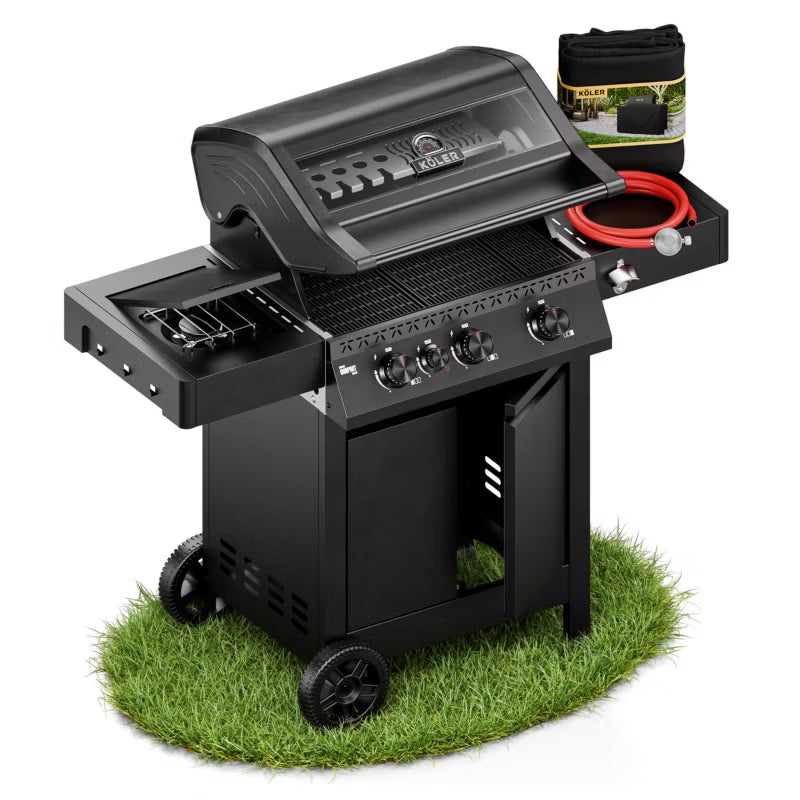 Gasgrill KK-C/B 133x61 cm Sort 15,5 kW