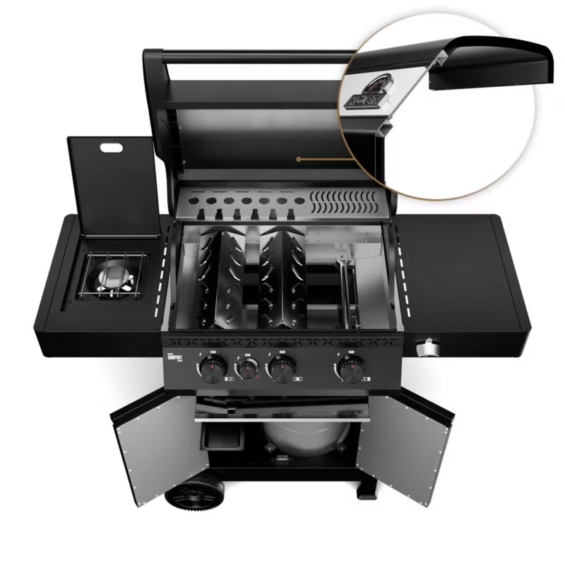Gasgrill KK-C/B 133x61 cm Sort 15,5 kW