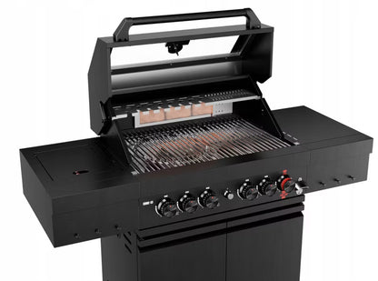Gasgrill KK-S3/B 21,6 kW Sort Rustfrit Stål