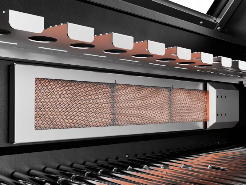 Gasgrill KK-S3/B 21,6 kW Sort Rustfrit Stål