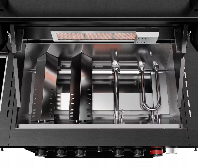 Gasgrill KK-S3/B 21,6 kW Sort Rustfrit Stål