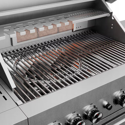 Gasgrill KK-S3/S 21,6 kW Rustfrit Stål Sølv