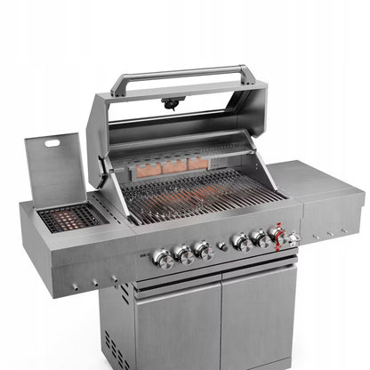 Gasgrill KK-S3/S 21,6 kW Rustfrit Stål Sølv
