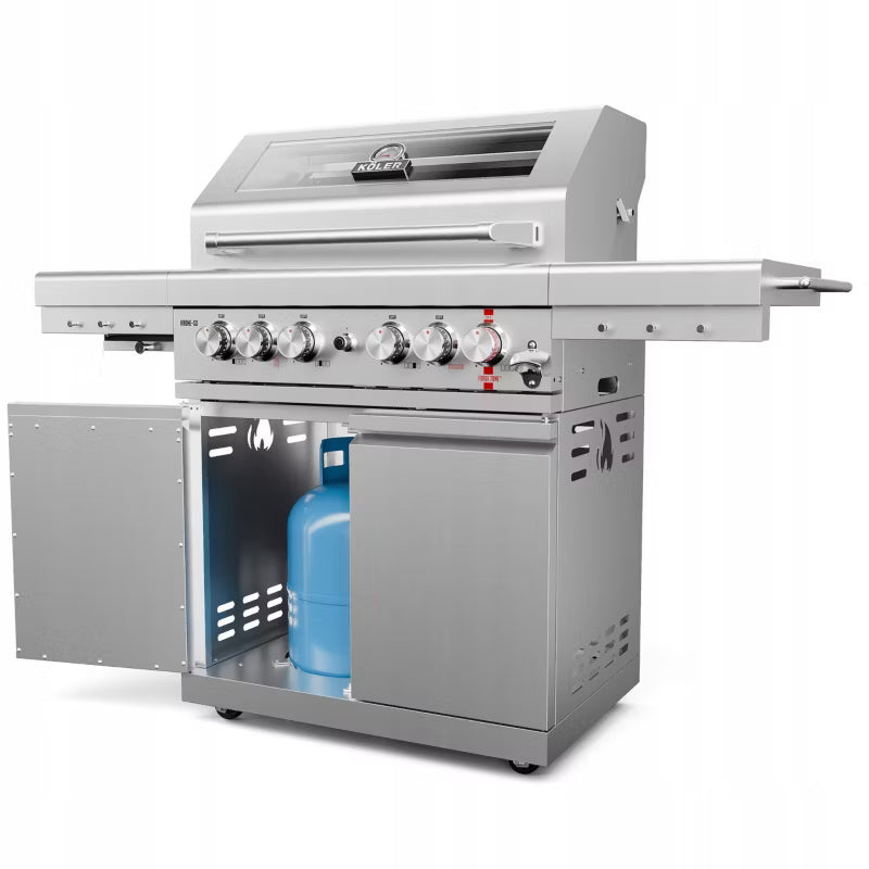 Gasgrill Krone S2 159x58 cm Rustfrit Stål