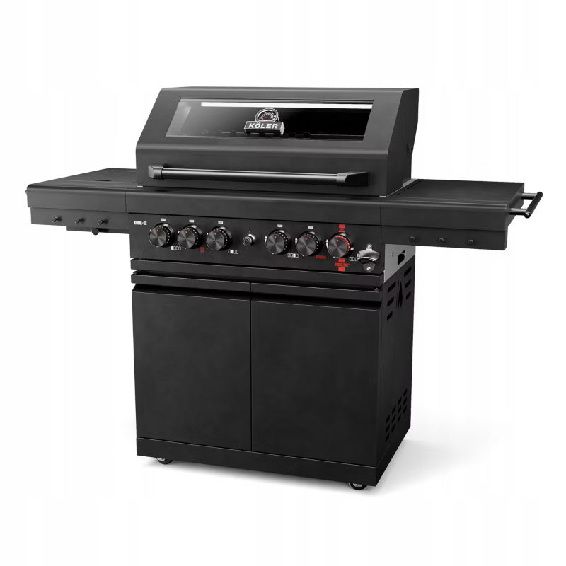 Gasgrill Krone S2 21,6 kW Sort Rustfrit Stål