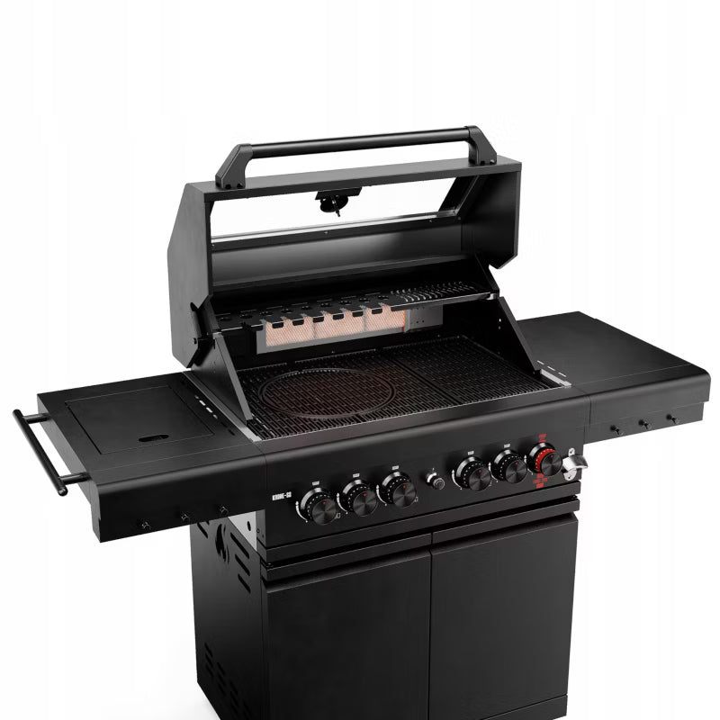 Gasgrill Krone S2 21,6 kW Sort Rustfrit Stål
