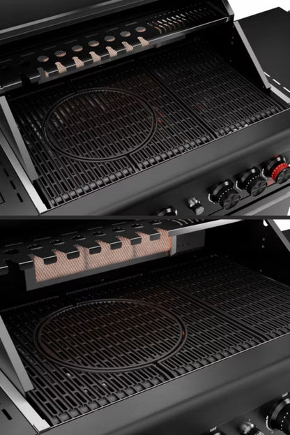 Gasgrill Krone S2 21,6 kW Sort Rustfrit Stål