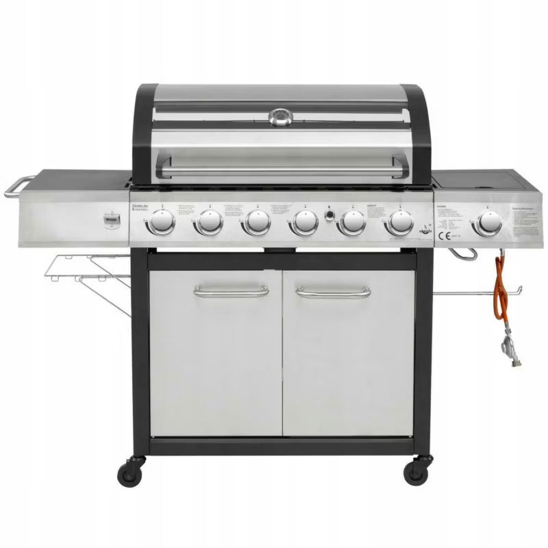 Gasgrill Long Beach 6+1 Brændere Sølv