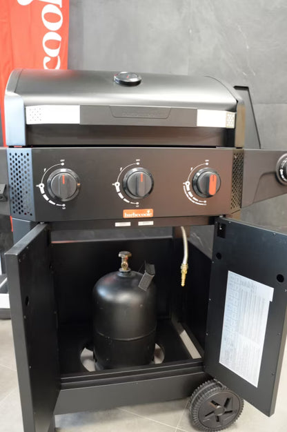 Gasgrill LUCA 312 134x60 cm Sort 13,7 kW
