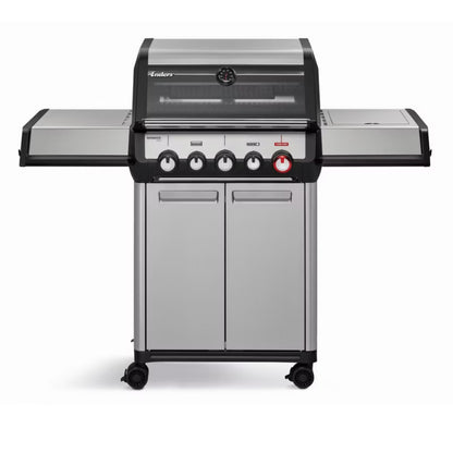 Gasgrill Monroe II PRO 3 SIKR Turbo 143x59 cm Sølv